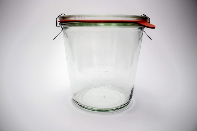 Weck EinmachglÃ¤ser 742-19 6 fl. oz Weck FormglÃ¤ser aus transparentem Glas â€“ Umweltfreundliches Einmachglas â€“ Frischhaltedosen mit Deckel luftdicht â€“ 1/2 Liter GlÃ¤ser Set â€“ 4 StÃ¼ck GlÃ¤ser mit Deckel - Image 5